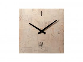 Часы настенные SLT 5196 CHESS WHITE WOOD в Бердске - berdsk.mebel-nsk.ru | фото