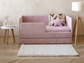 Диван-кровать Happy (розовый) в Бердске - berdsk.mebel-nsk.ru | фото