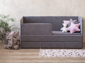 Диван-кровать Happy (темно-серый) в Бердске - berdsk.mebel-nsk.ru | фото