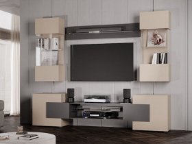 Гостиная Фэнтези (кашемир/графит) в Бердске - berdsk.mebel-nsk.ru | фото