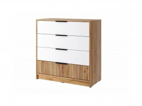 Комод КМ-001 Ивис (дуб крафт золотой/белый) в Бердске - berdsk.mebel-nsk.ru | фото