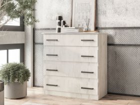 Комод Стандарт-6 NEW (дуб крафт белый) в Бердске - berdsk.mebel-nsk.ru | фото