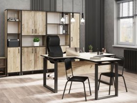 Комплект Гермес лофт (дуб крафт серый) в Бердске - berdsk.mebel-nsk.ru | фото