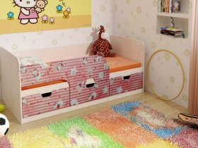Кровать детская с ящиками 1,86 Минима Hello Kitty в Бердске - berdsk.mebel-nsk.ru | фото