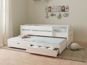 Кровать двухуровневая с ящиками «Лапландия» в Бердске - berdsk.mebel-nsk.ru | фото