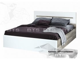 Кровать двуспальная 1,6 м  Наоми КР-11 в Бердске - berdsk.mebel-nsk.ru | фото