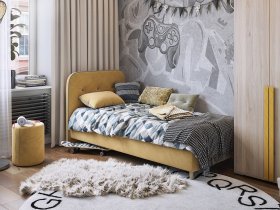 Кровать односпальная Лео 0,9 м в Бердске - berdsk.mebel-nsk.ru | фото