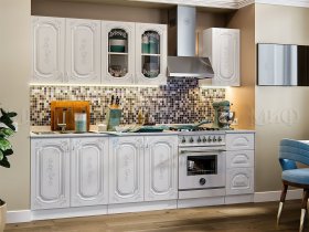 Кухонный гарнитур Лиза-2 (белый) в Бердске - berdsk.mebel-nsk.ru | фото