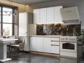Кухонный гарнитур Ника 1,6 м (белый) в Бердске - berdsk.mebel-nsk.ru | фото