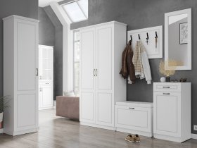 Модульная прихожая Апполия прихожая (белый/белый дуб) в Бердске - berdsk.mebel-nsk.ru | фото
