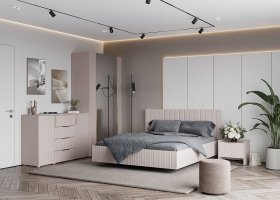 Модульная спальня «Тефия» (тефия/софт сантьяго) в Бердске - berdsk.mebel-nsk.ru | фото