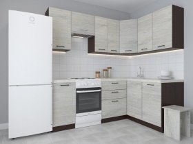 Модульная угловая кухня 1,4м*2,1м Лада (пикард) в Бердске - berdsk.mebel-nsk.ru | фото