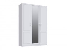 Шкаф трехстворчатый Апполия спальня (белый/белый дуб) в Бердске - berdsk.mebel-nsk.ru | фото