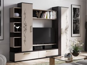 Стенка «Дакота» (венге/дуб молочный) в Бердске - berdsk.mebel-nsk.ru | фото