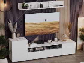Стенка «Сильвия» (белый ясень) в Бердске - berdsk.mebel-nsk.ru | фото