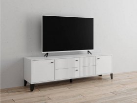 Тумба под ТВ Парус-10 (белый/белый снег) в Бердске - berdsk.mebel-nsk.ru | фото