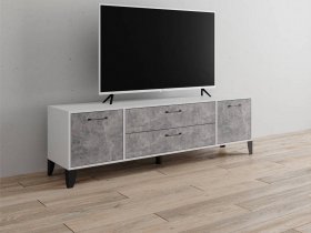 Тумба под ТВ Парус-13 (белый/ателье светлое) в Бердске - berdsk.mebel-nsk.ru | фото