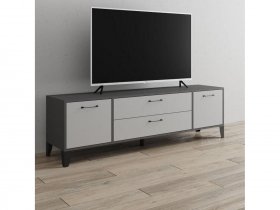 Тумба под ТВ Парус-13 (графит серый/камень серый) в Бердске - berdsk.mebel-nsk.ru | фото